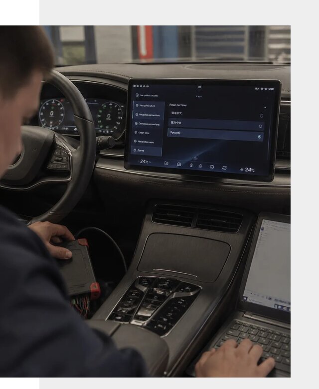 Русификация автомобиля BYD HAN для эксплуатации в Кыштыме